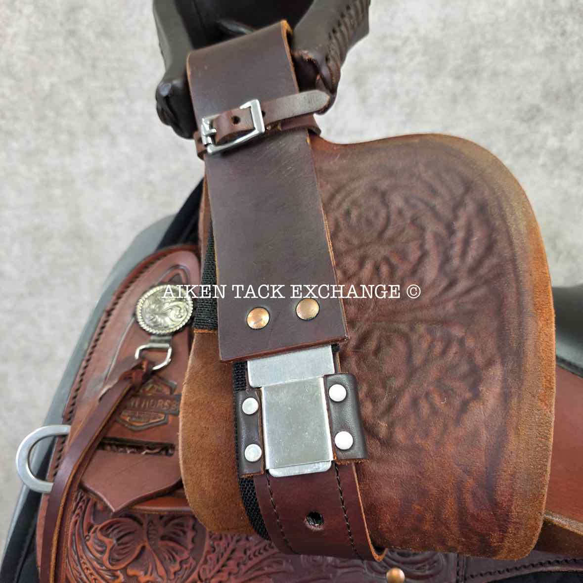 2024 High Horse by Circle Y 6864 Mesquite Western Saddle, 17" Seat, Wide Tree - Full QH Bars