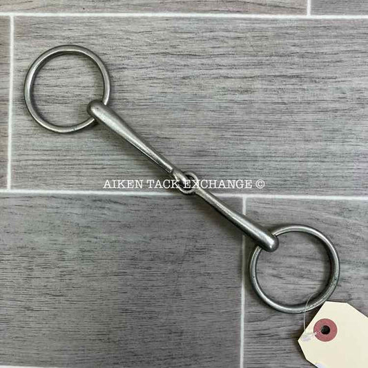 Star Steel Silver Single Joint Loose Ring Bradoon Bit 5.25"