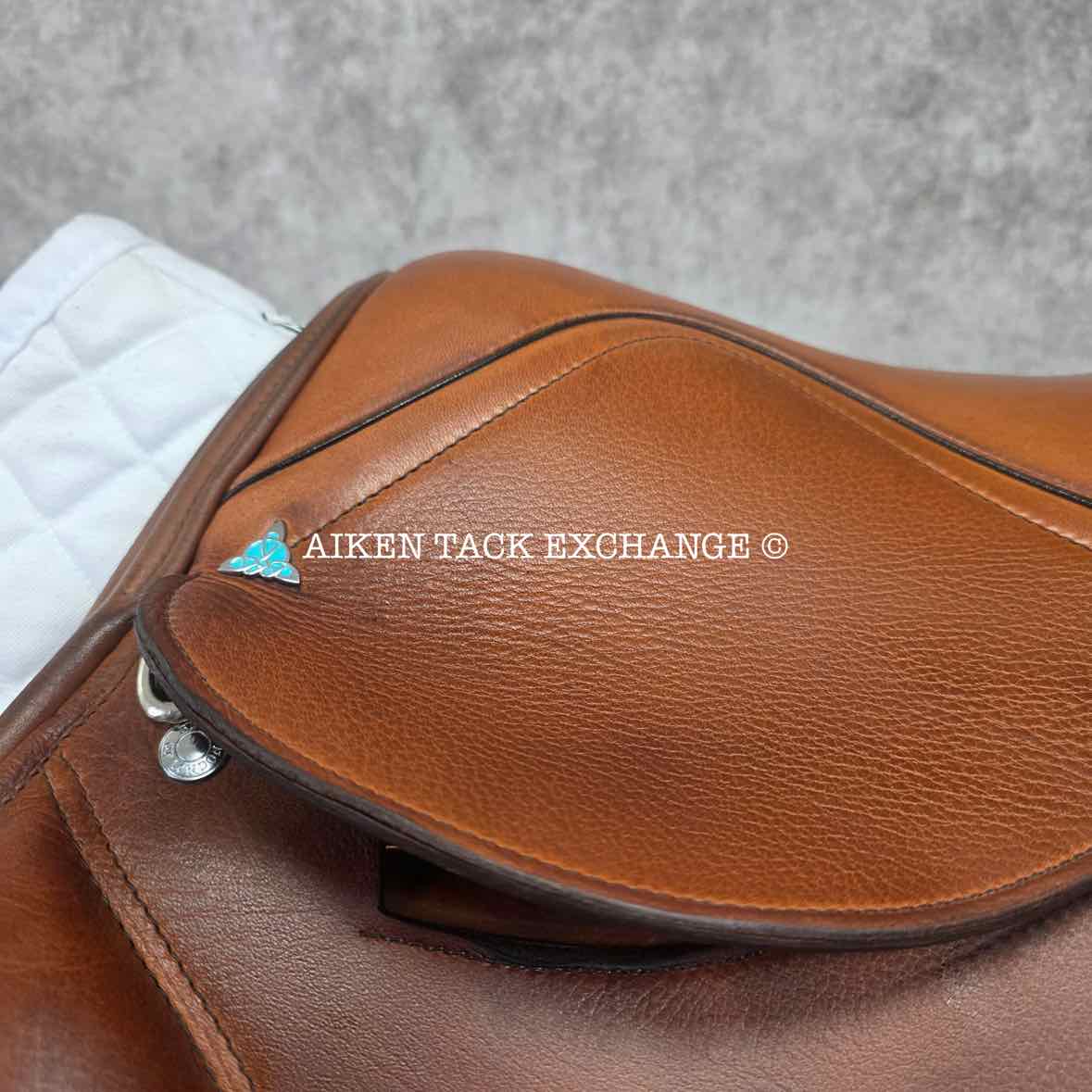 2012 Bliss of London Liberty Jump Saddle, 17" Seat, Medium Wide Tree, Wool Flocked Panels