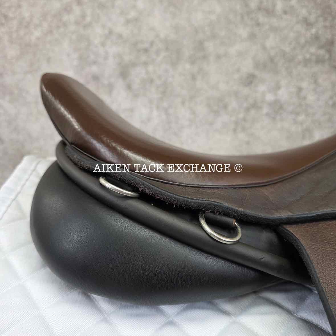 Ideal Patriot Jump Saddle, 17" Seat, Medium Wide Tree, Wool Flocked Panels