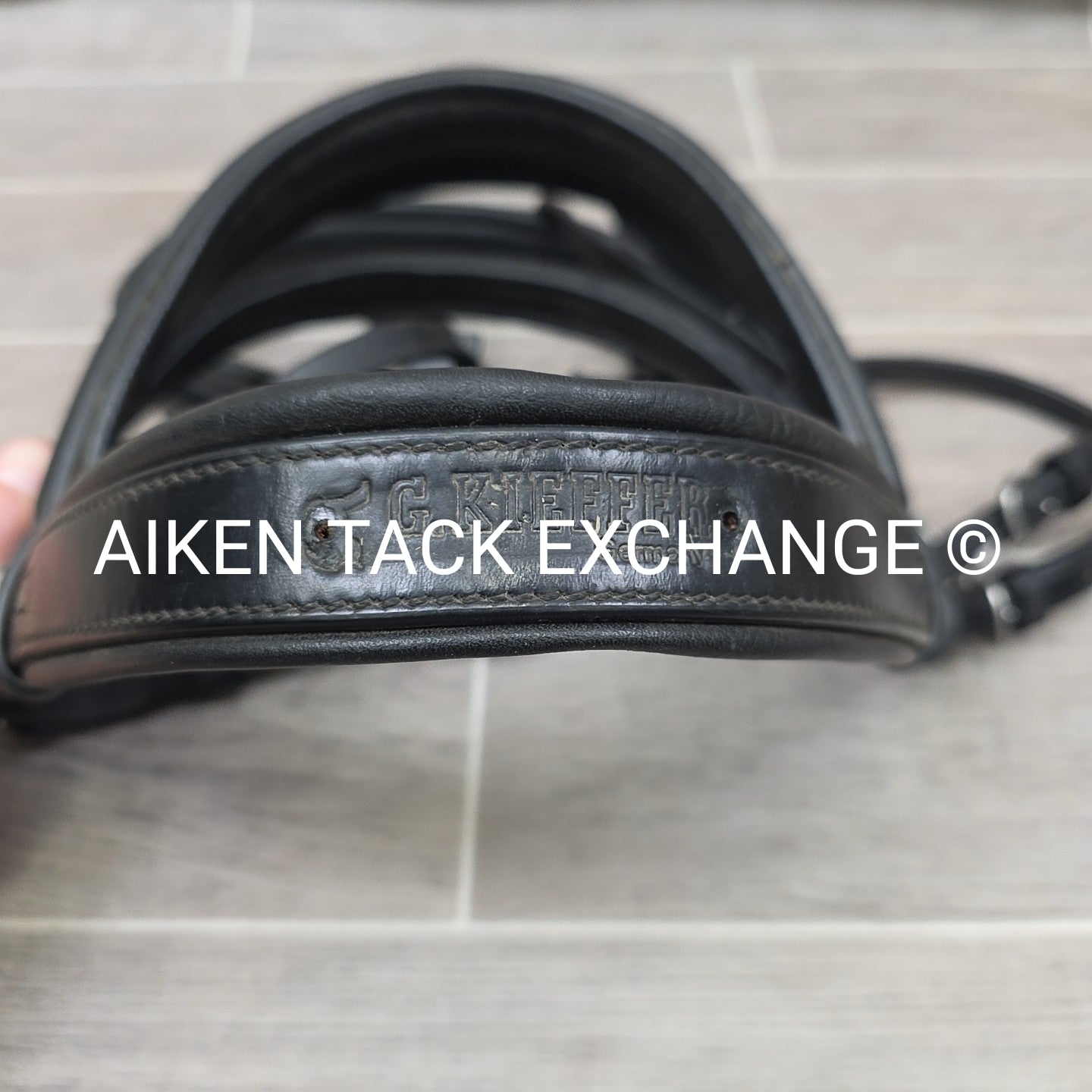 Kieffer Monocrown Bridle with Cotton Web Reins & 2 Extra Browbands, Size Full