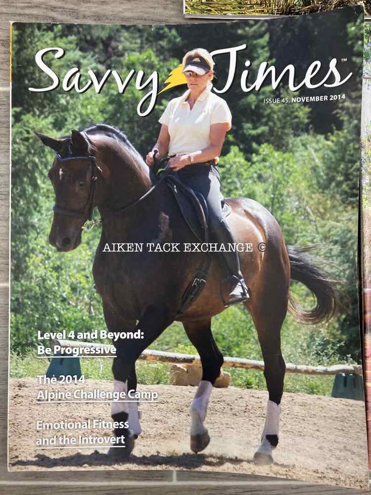 Parelli Savvy Times Magazines: February, May, August, November 2014, & February