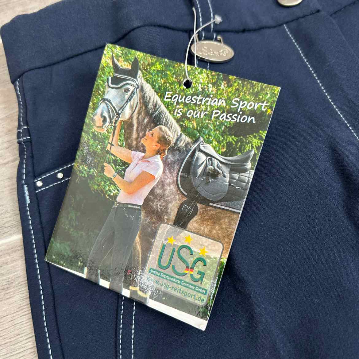 KL Select USG "Joy" Silicone Full Seat Breeches, Size 26