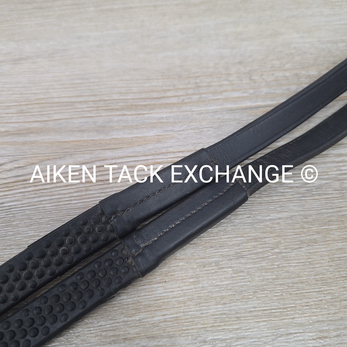 Horseware Micklem Rubber Reins, Black, Size Full (54")