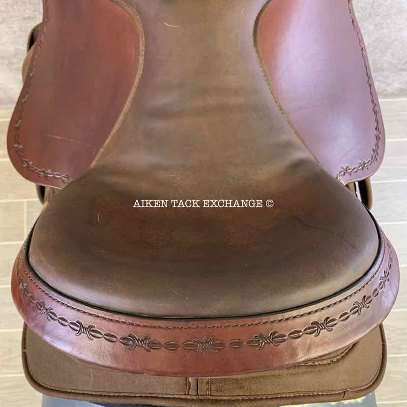 2016 Circle Y High Horse 6921 Driftwood Cordura Trail Western Saddle, 15" Seat, Wide Tree - Full QH Bars
