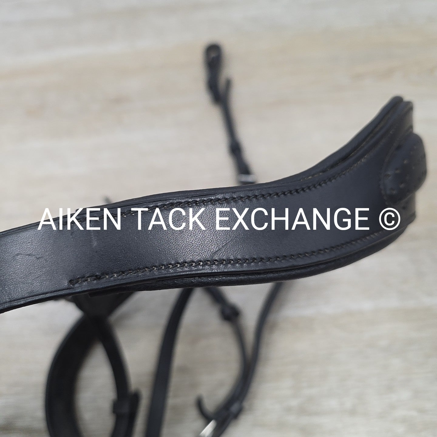Collegiate ComFiTec Training Bridle, No Browband, No Reins, Black, Size Full