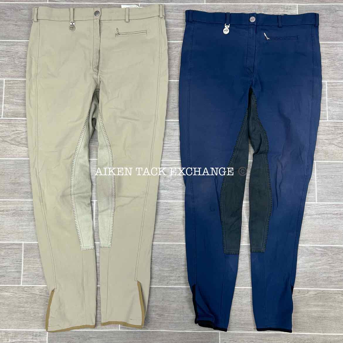 BARGAIN BUNDLE: Pikeur Lugana Full Seat Breeches, Size 34, 2 Pair
