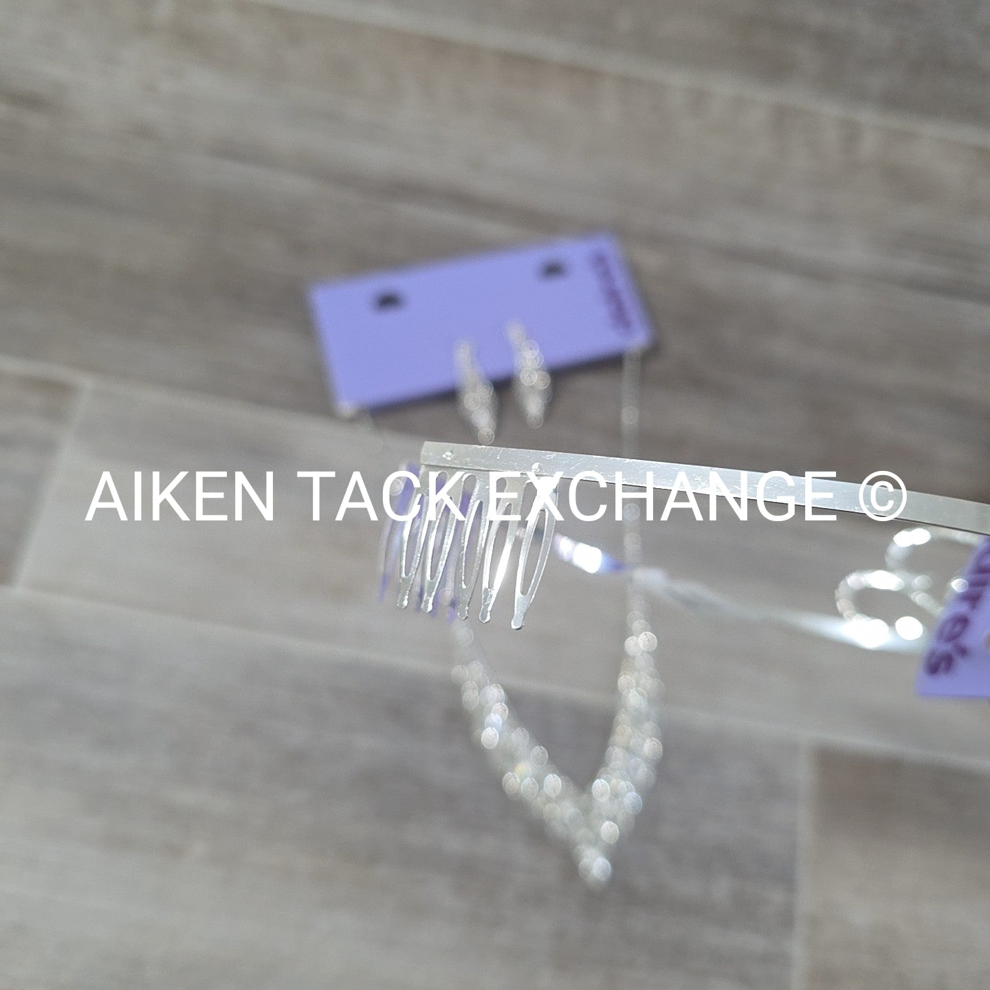 Claire's Bundle - 1 Tiara, 1 Set of Earrings, 1 Necklace