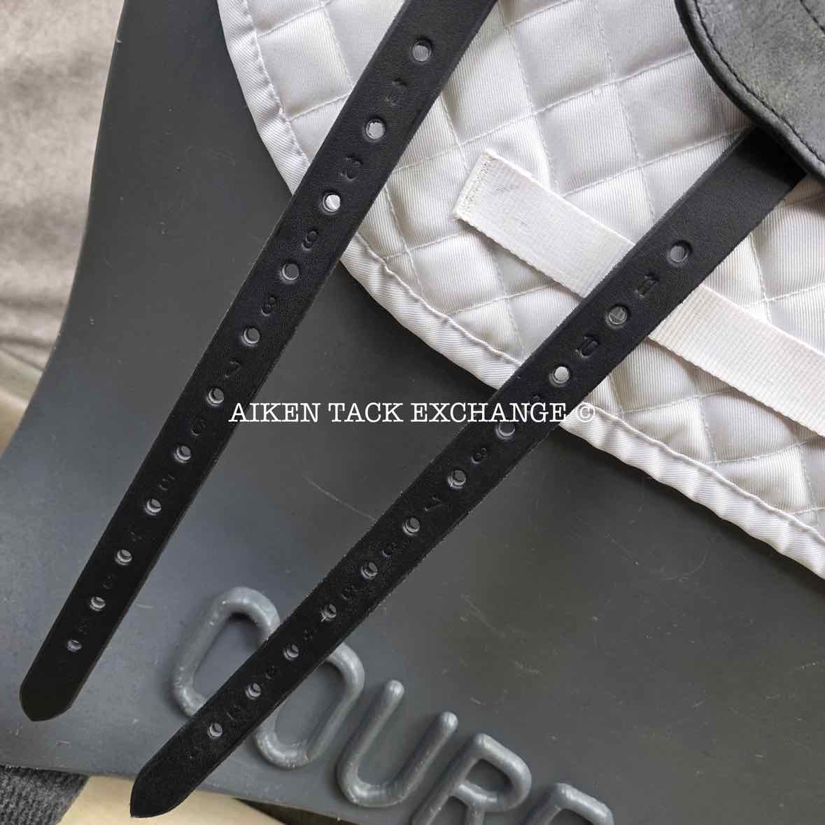 2015 Custom Saddlery Wolfgang Solo Monoflap Dressage Saddle, 17" Seat, Short Flap, Adjustable Tree, Wool Flocked Panels