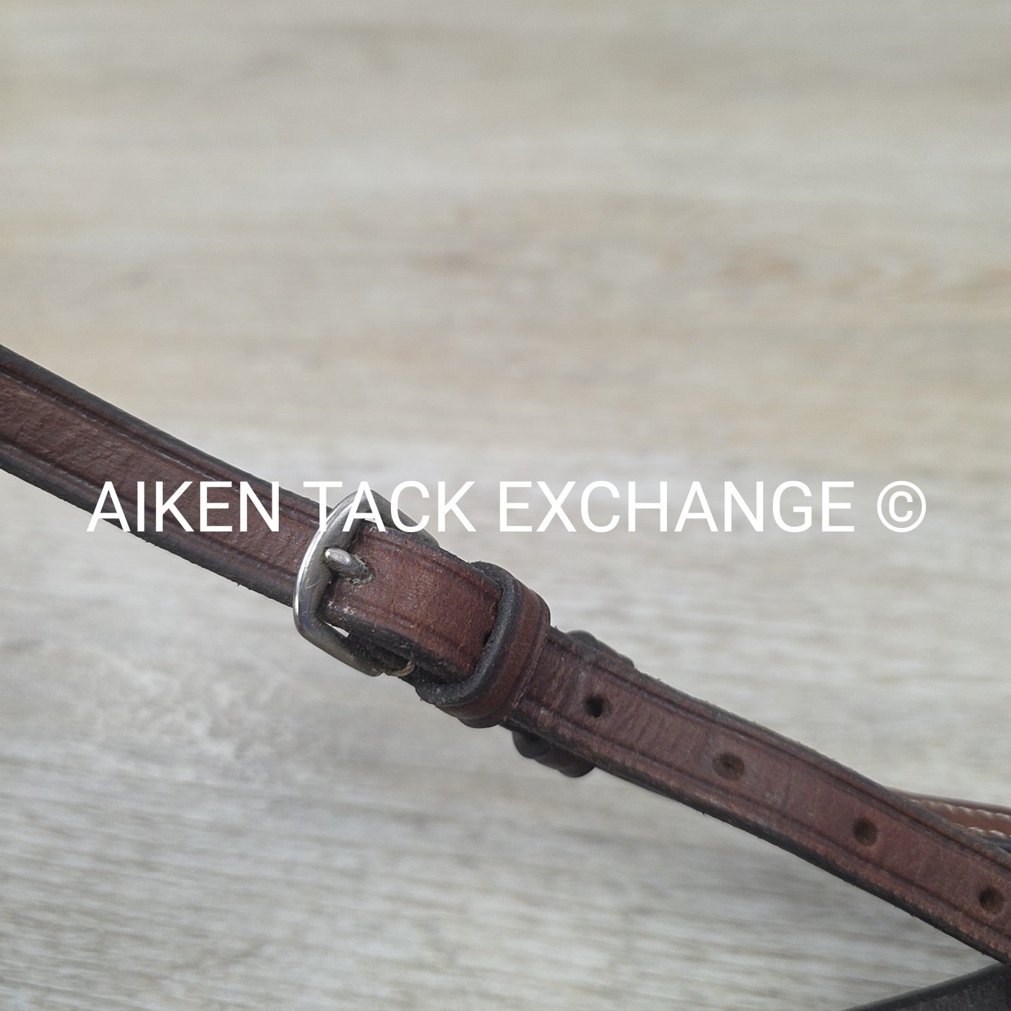 Bobby's English Tack Figure 8 Noseband, Brown, Size Full