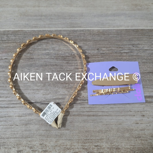 Claire's Hair Bundle - 1 Headband, 2 Hair Clips