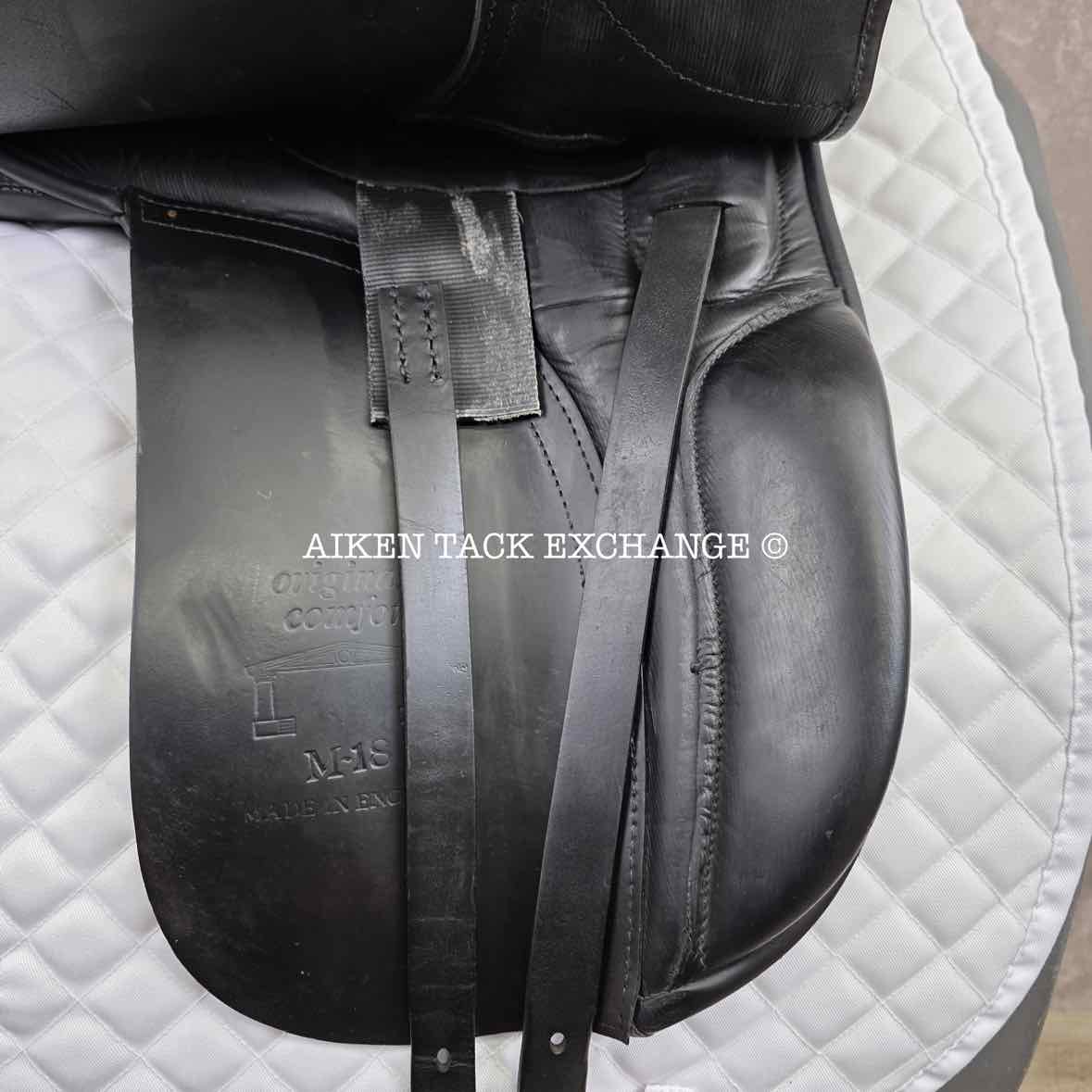 Albion Original Comfort Dressage Saddle, 18" Seat, M/MW Tree, Wool Flocked Panels