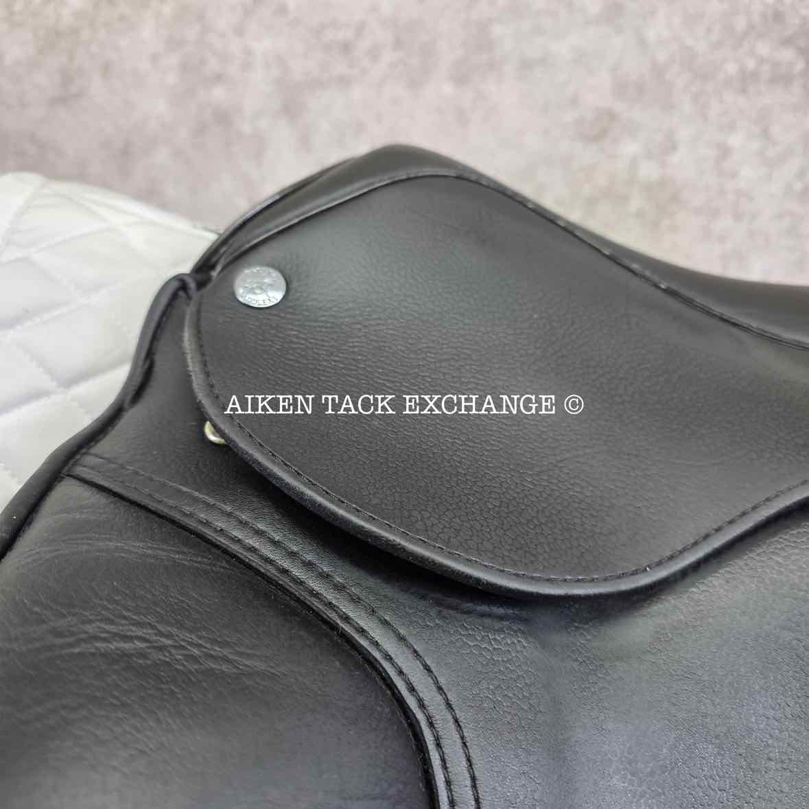 2020 Patrick Juno Monoflap Dressage Saddle, 17.5" Seat, Medium Wide Tree, Wool Flocked Panels