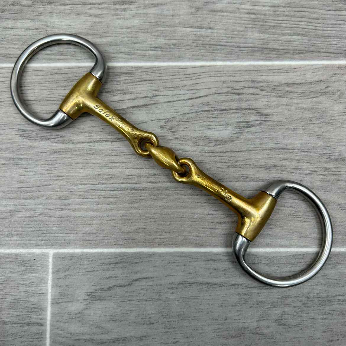 Neue Schule Trans Angled Lozenge Eggbutt Bradoon Bit 4.75"