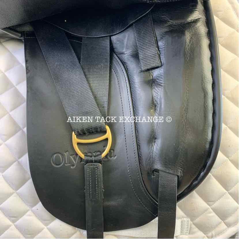 Borne Saddlery Olympia Dressage Saddle, 17.5" Seat, Medium Wide Tree, Wool Flocked Panels
