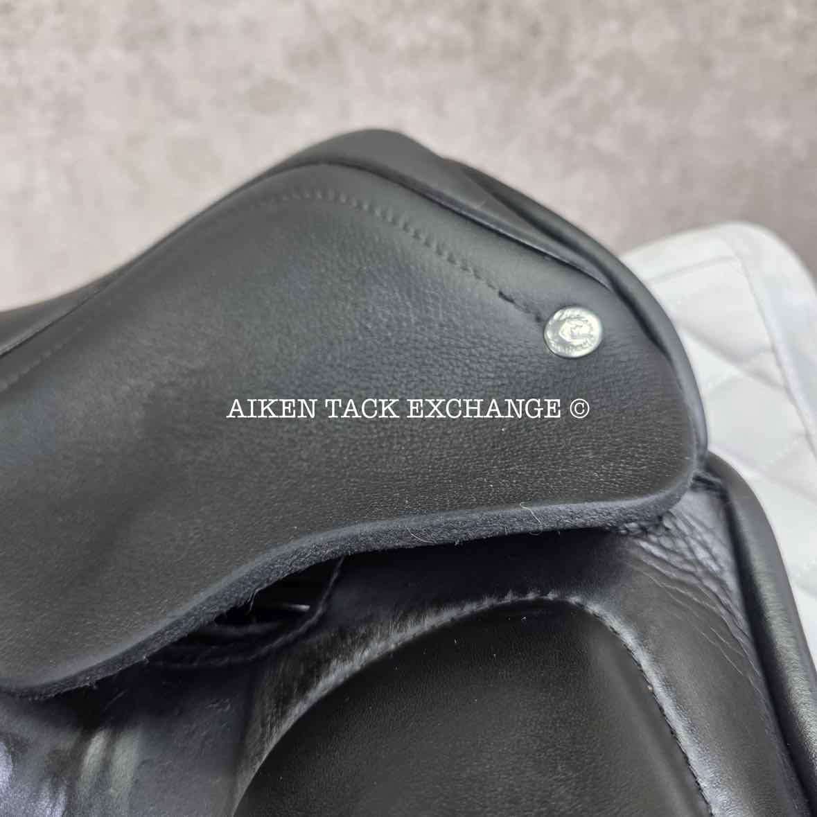 2018 Custom Saddlery Wolfgang Matrix Monoflap Dressage Saddle, 18" Seat, Adjustable Tree, Wool Flocked Panels