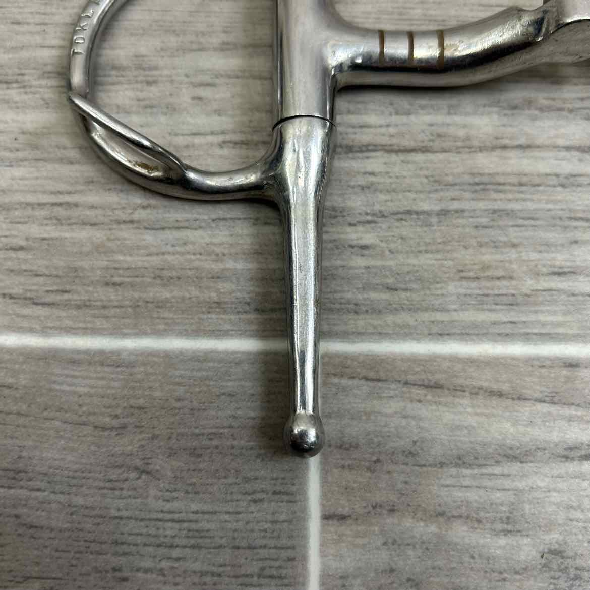Double Joint Hinged Full Cheek Bit with Hooks 5"