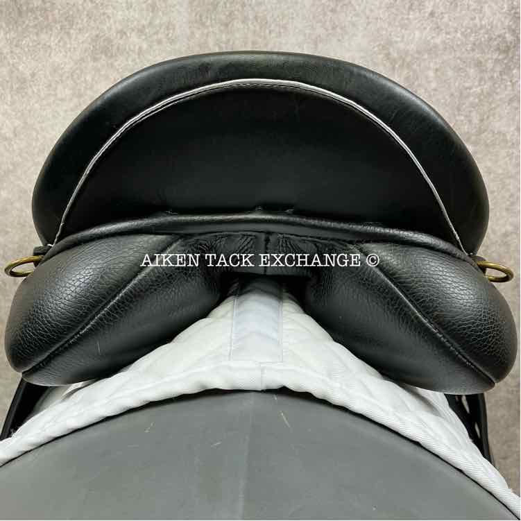 **SOLD** 2014 JRD Alvina Dressage Saddle, 18" Seat, Short Flap, Wide Tree, Wool Flocked Panels