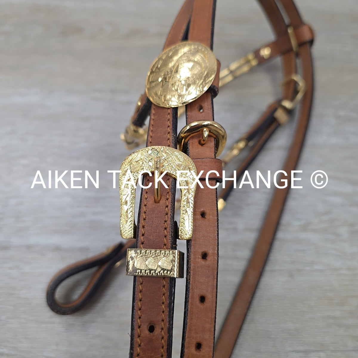 Western Show Bridle with Matching Split Reins