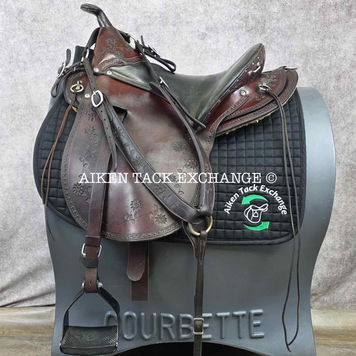 Eli Miller Buena Vista Saddle, 19" Seat, Wide Tree - Full QH Bars