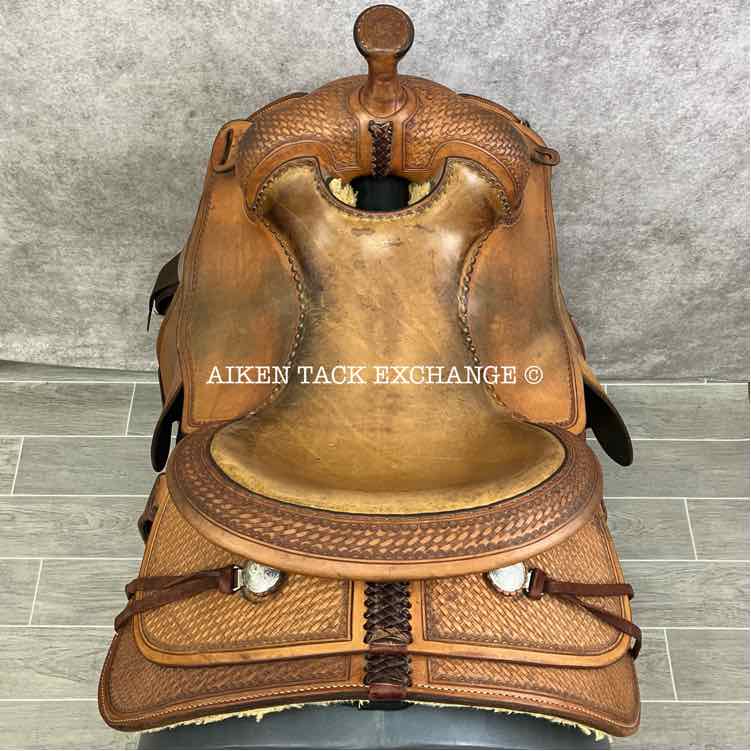 Pard's Western Saddle, 16" Seat, Wide Tree - Full QH Bars