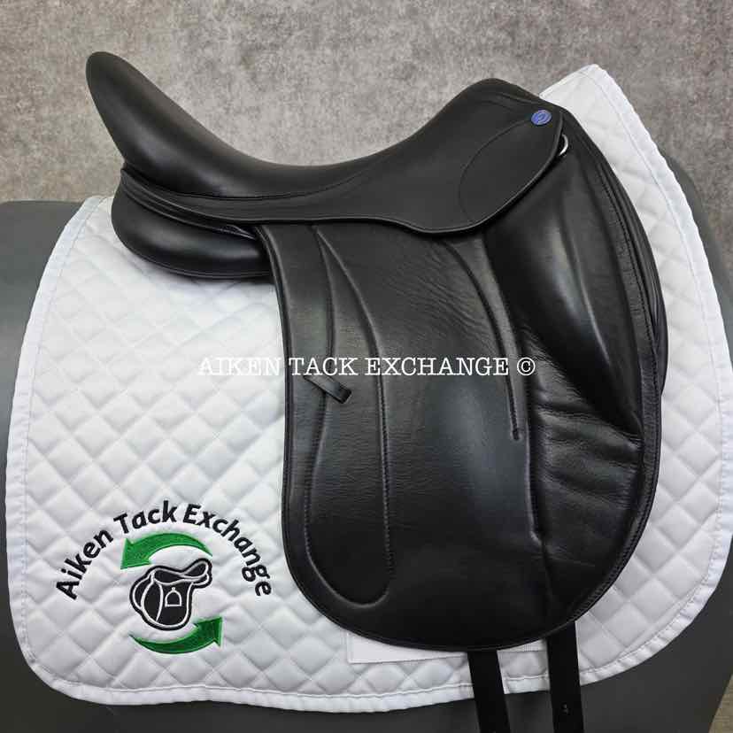 2022 Dynamic Equilibrium Monoflap Dressage Saddle, 18" Seat, Dynamic Polymer Tree, Foam Panels