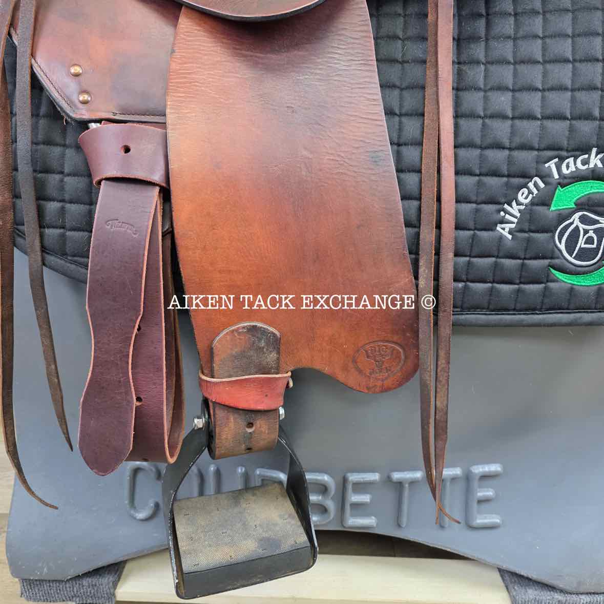 Big Horn Flex 807 Trail Endurance Saddle, 17" Seat, Flexible Tree - Medium Plus Fit with Endurance Bars