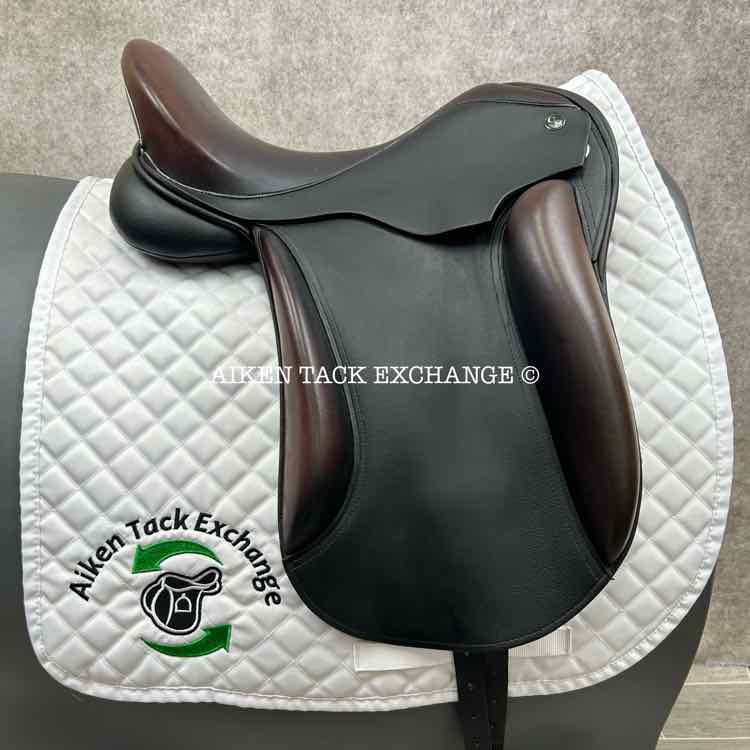Cardanel Monoflap Dressage Saddle, 17" Seat, Wide Tree, Wool Flocked Panels