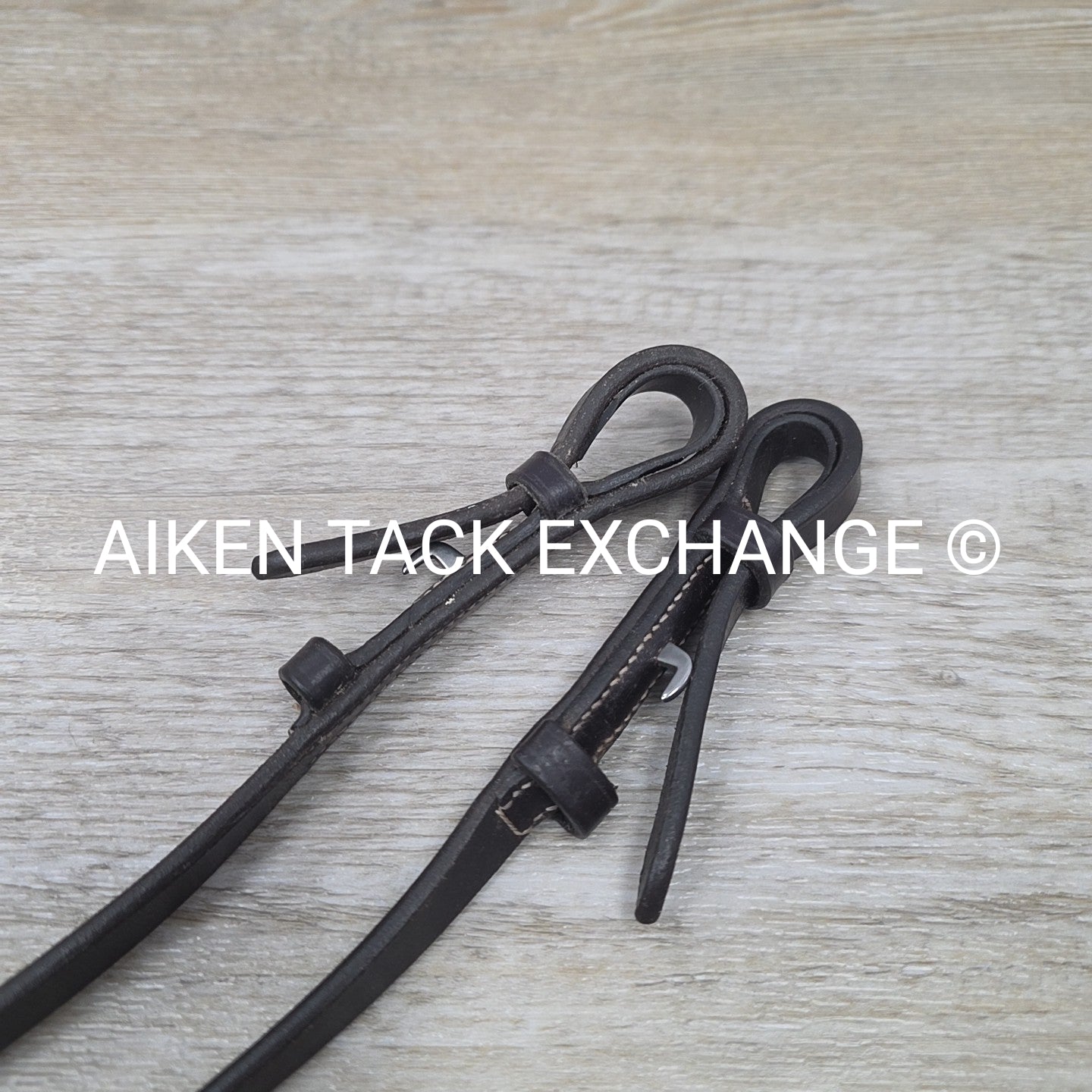 SmartPak Plymouth Flat Laced Reins, Brown, 48"