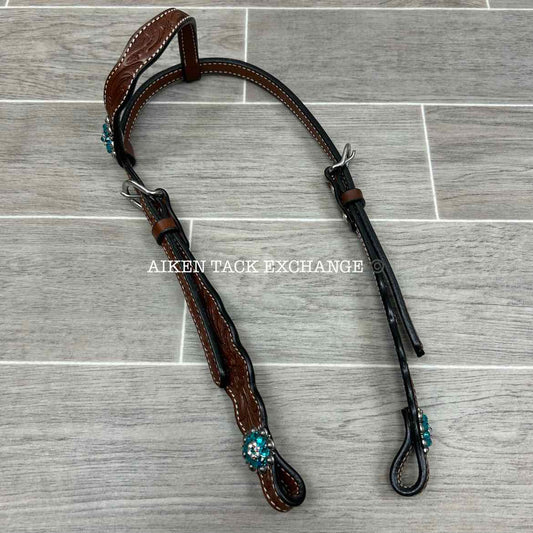 One Ear Western Headstall with Bling