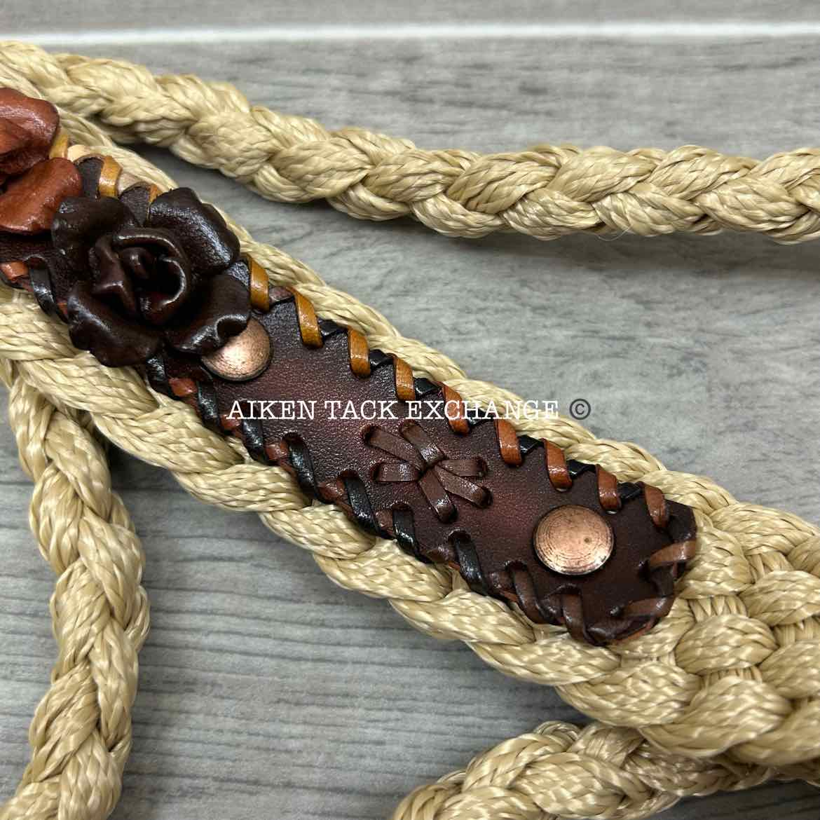 Braided Rope Halter with Lead
