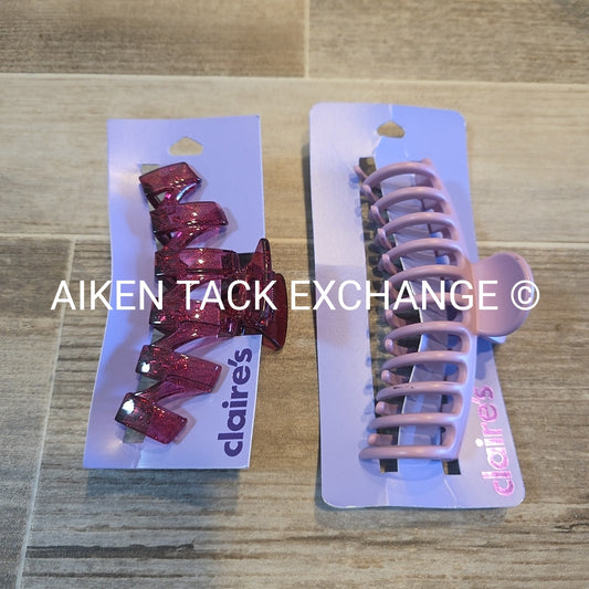 Claire's Hair Bundle -  2 Claw Clips