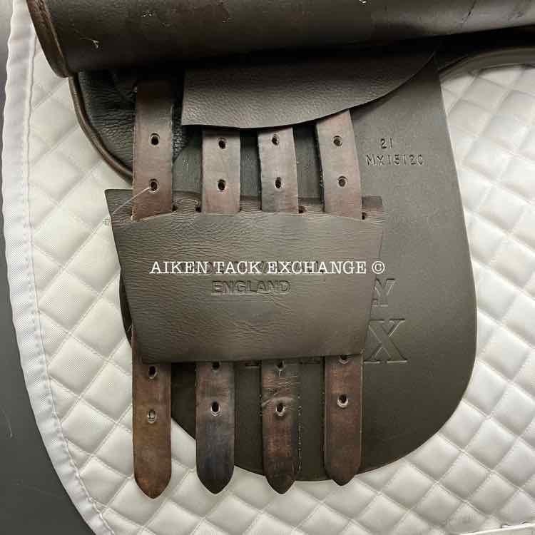 2015 Shively MMX Cut-Back Saddle Seat Show Saddle, 21" Seat, Adjustable Stirrup Bars