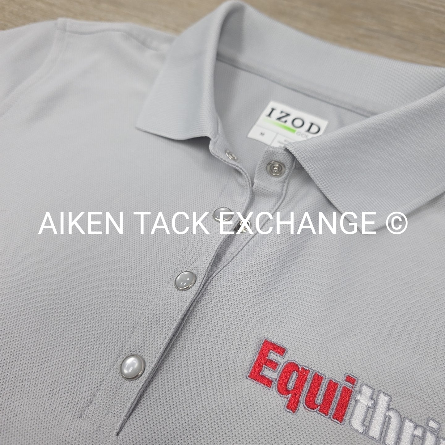 IZOD Equithrive Short Sleeve Polo Top, Size Medium