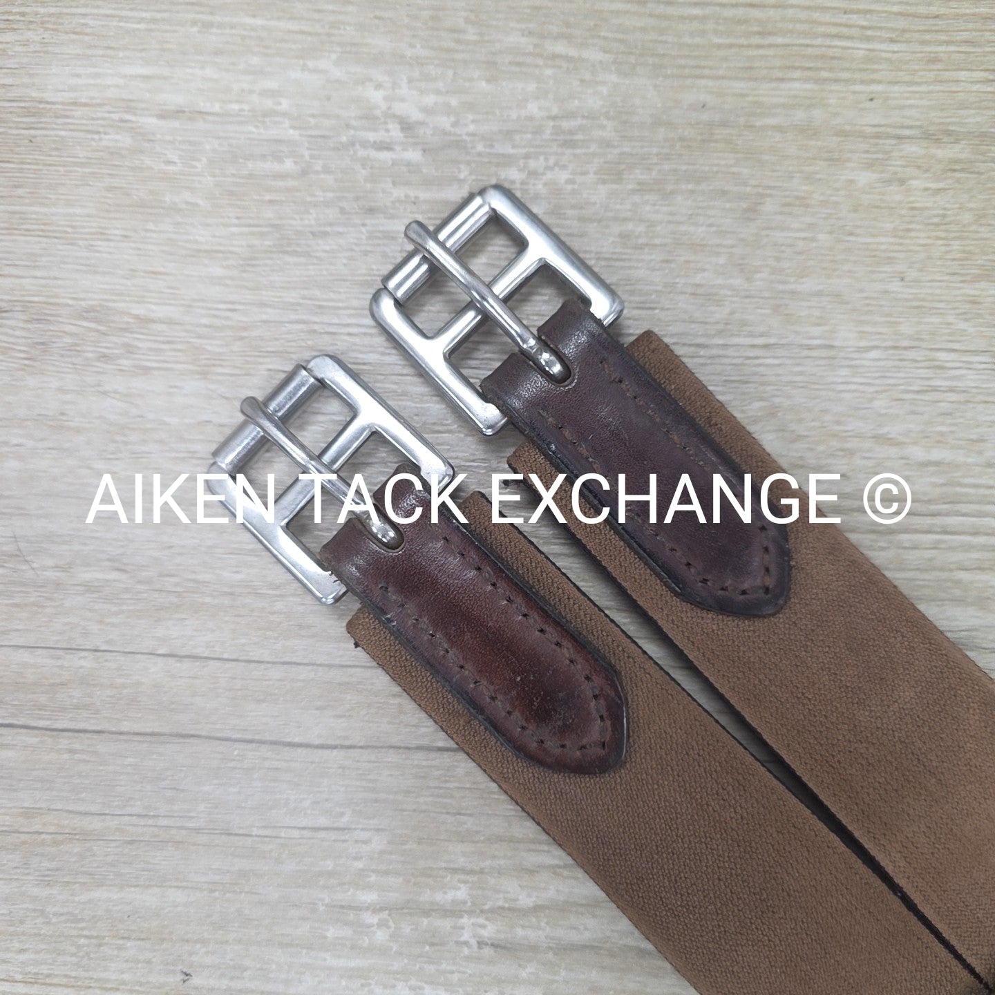 Leather Girth w/ Double Elastic, Size 64"