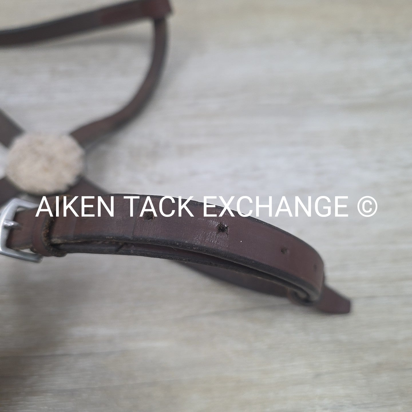 Flat Plain Figure 8 Noseband, Brown, Oversize