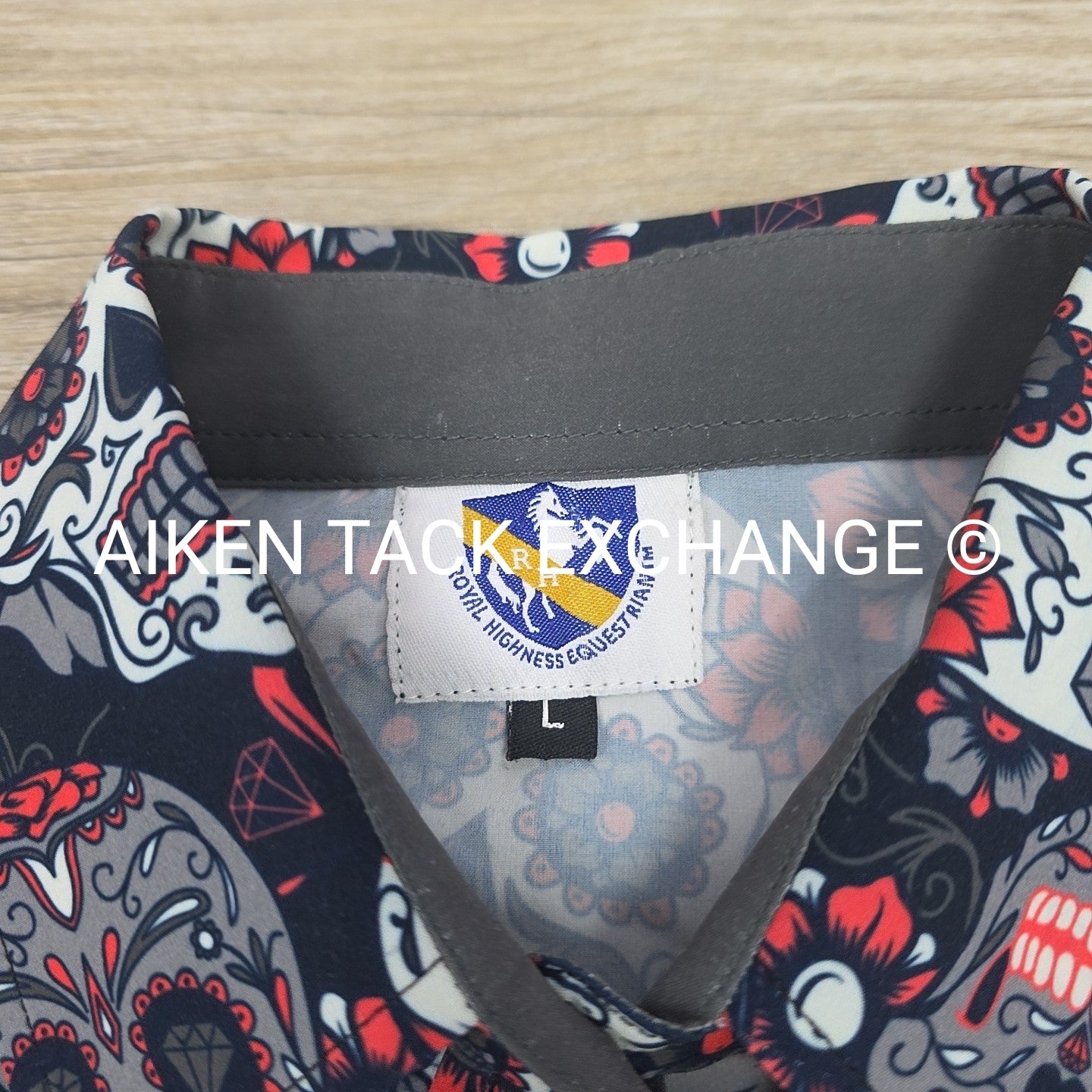 Royal Highness Long Sleeve Collared Shirt, Size Large