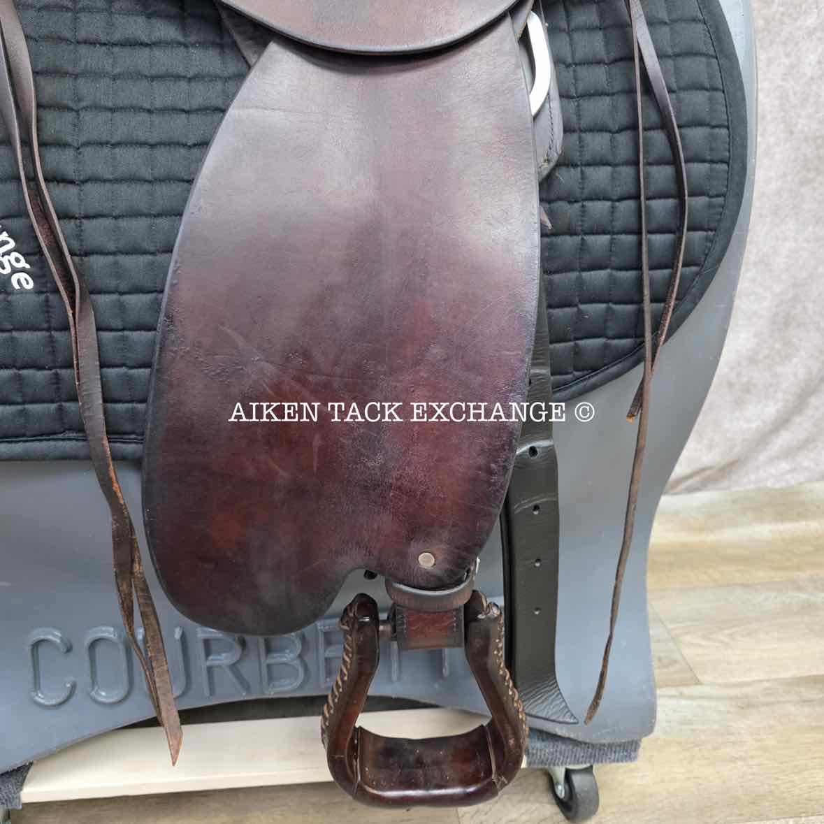 Steele Classic Trail Western Saddle, 16.5" Seat, Wide Tree - Full QH Bars