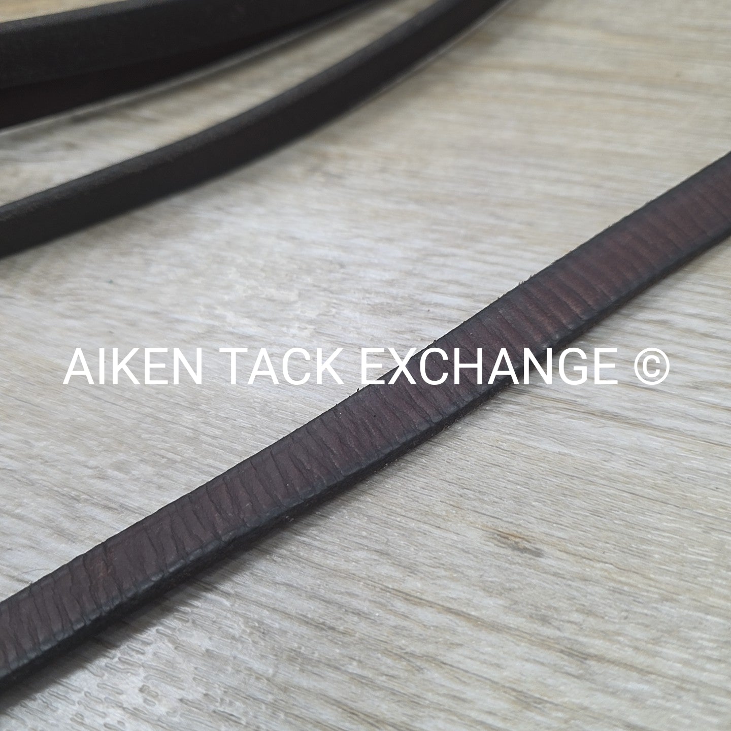 Nunn Finer Flat Leather Draw Reins with Snaps, Brown