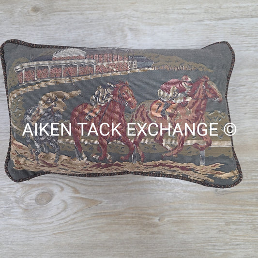 Small Decorative Pillow, Jockey Scene