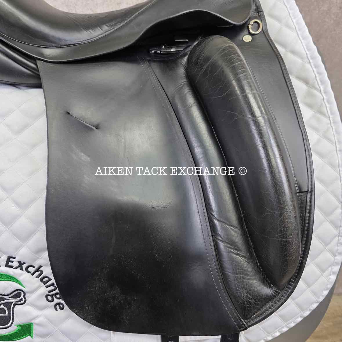 2009 Custom Saddlery Signature Wolfgang Solo Dressage Saddle, 17" Seat, Adjustable Tree, Wool Flocked Panels