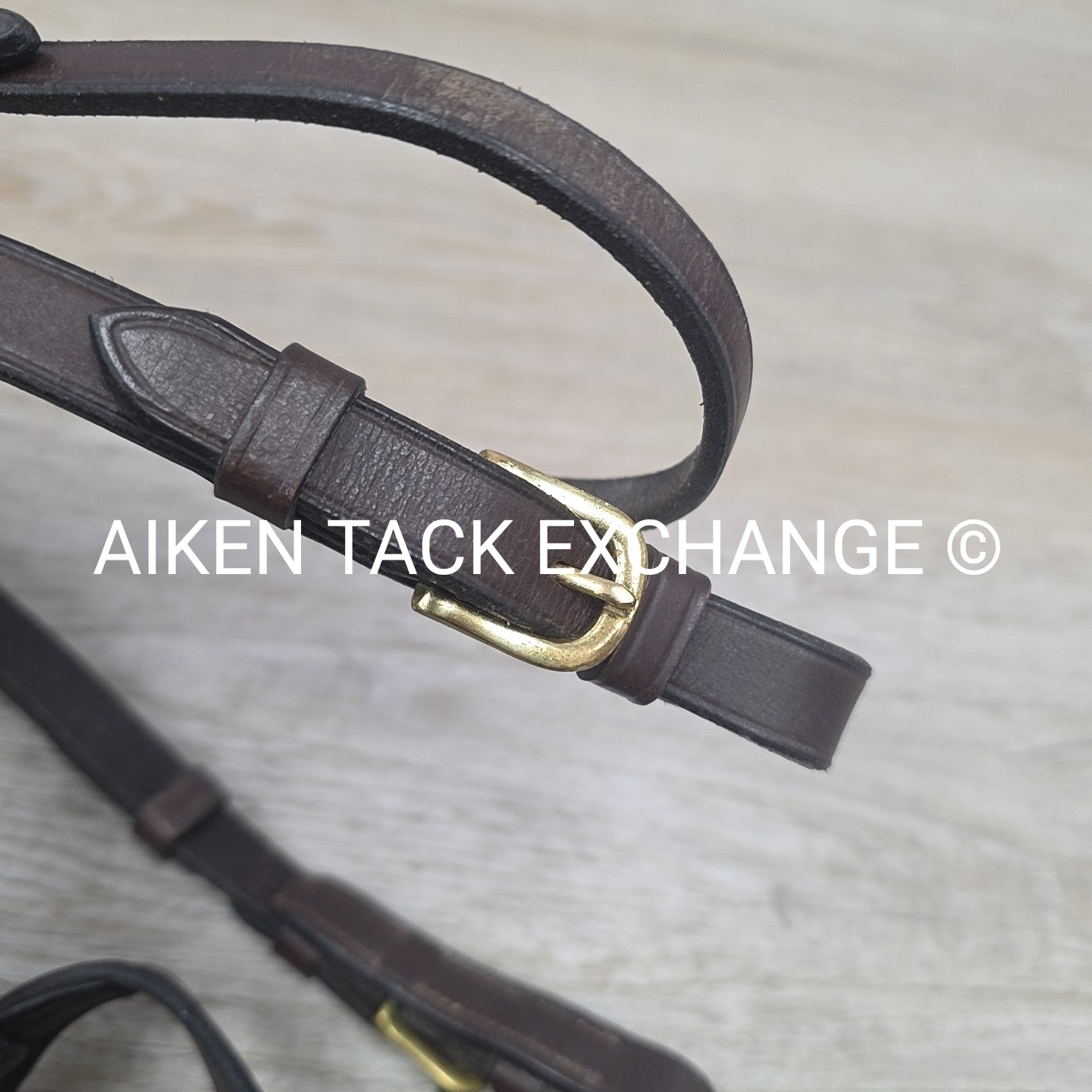 Harmohn Kraft Royal Plain Raised Flash Bridle, No Reins, Brown, Size Full