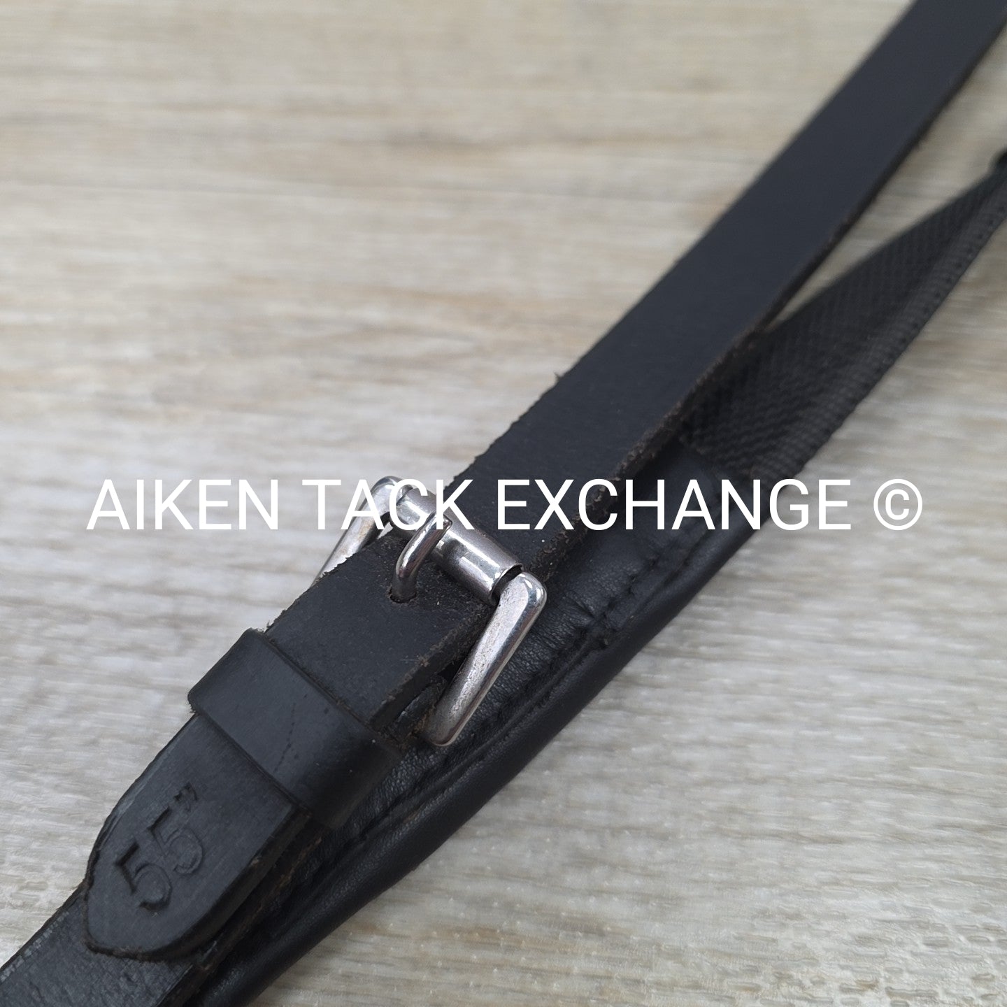 Correct Connect Intermittent Padded Reins, Black, 55"