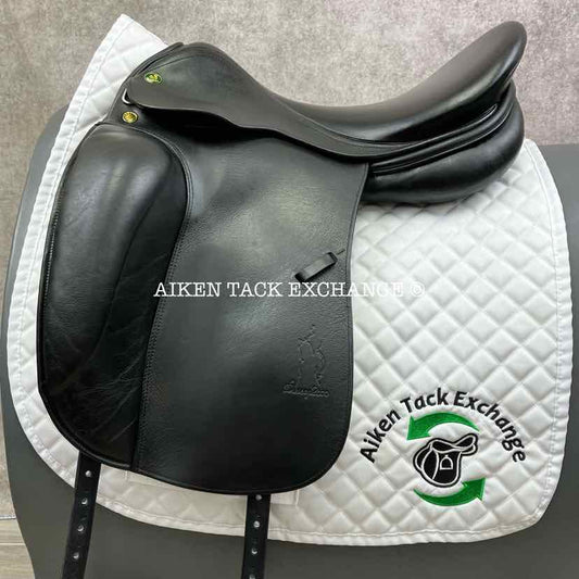 2000 Prestige Dressage 2000 Saddle, 18" Seat, 33 Tree - MW, Wool Flocked Panels