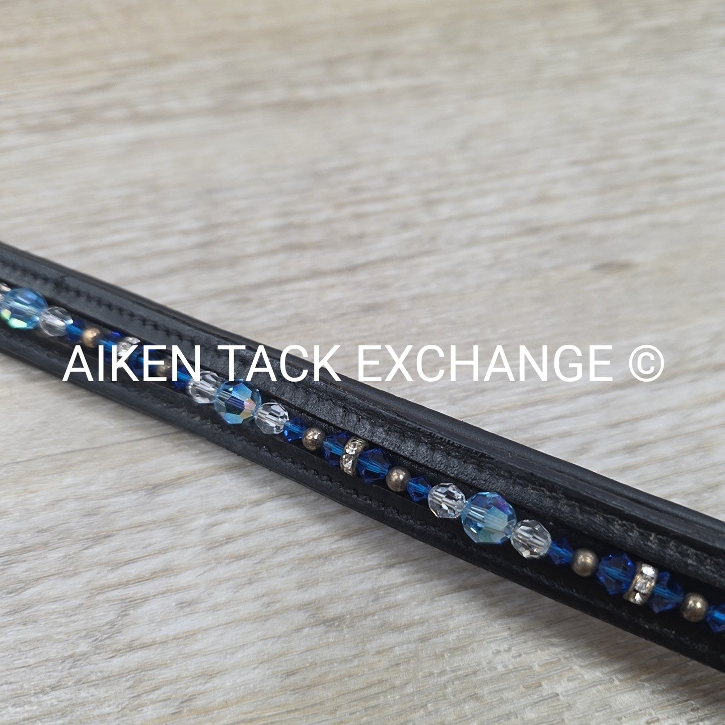 Padded Browband with Removable / Exchangable Bling, Black, 16"