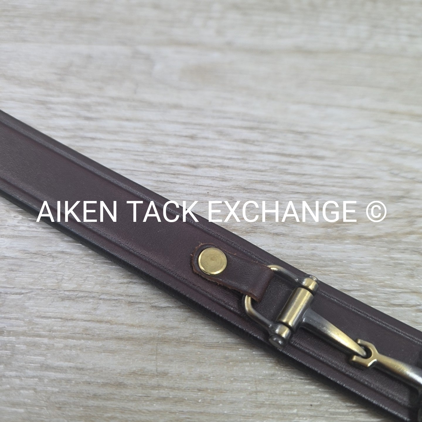 Tory Leather Snaffle Bit Belt, Brown, 34