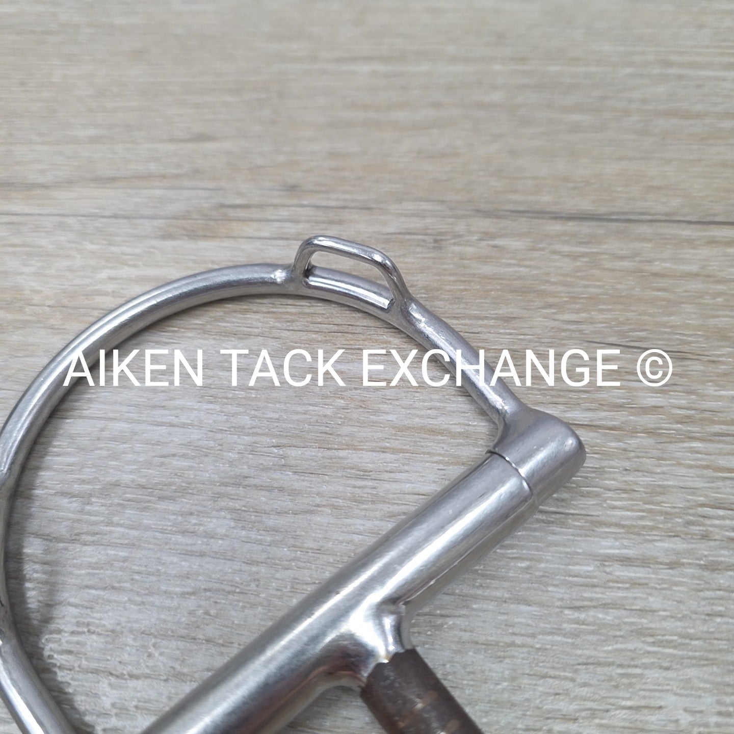 Myler Double Hinged Comfort Snaffle D Ring Bit with Hooks 5.25"