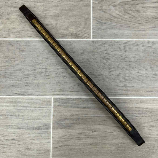 Clincher Browband, Brown, Size 15" Cob