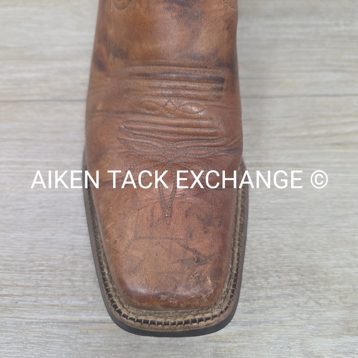 Tony Lama Square Toe Western Boots, Size 9