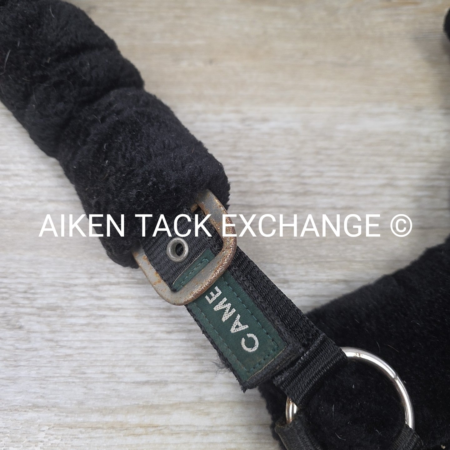 Cameo Fleece Halter, Black, Size Full